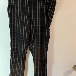 Black Plaid Pants